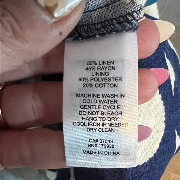 Christian Lacroix Blue and Cream Floral Midi Dress - Picture 7 of 7